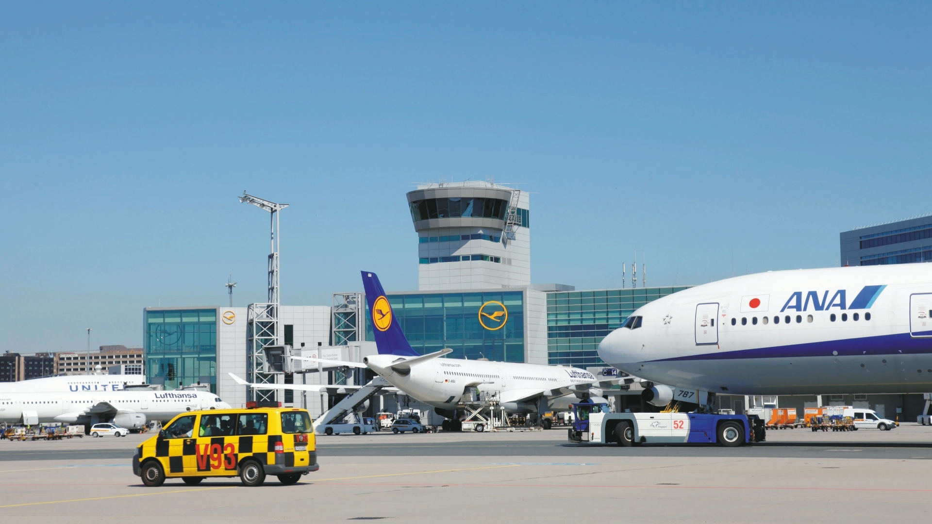 Vorfeld Flughafen Frankfurt